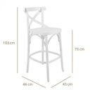 Ver imagem 5 de Banqueta Madeira Tauarí X Texas 