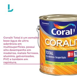 Tinta Esmalte Sintetico Acetinado Balance Zero Odor Coralit Branco 900ml - Coral - 3
