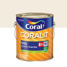 Tinta Esmalte Sintetico Acetinado Balance Zero Odor Coralit Branco 900ml - Coral - 1