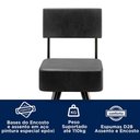 Ver imagem 3 de Conjunto Mesa Bistrô Viena e 2 Banquetas Barcelona Preto - Salaone