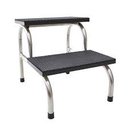 Ver imagem 1 de KIT 6 Escadas Clínica Tubo 3/4 de 2 Degraus Inox Piso MDF Com Antiderrapante Medcombo ESCADA CLÍNICA