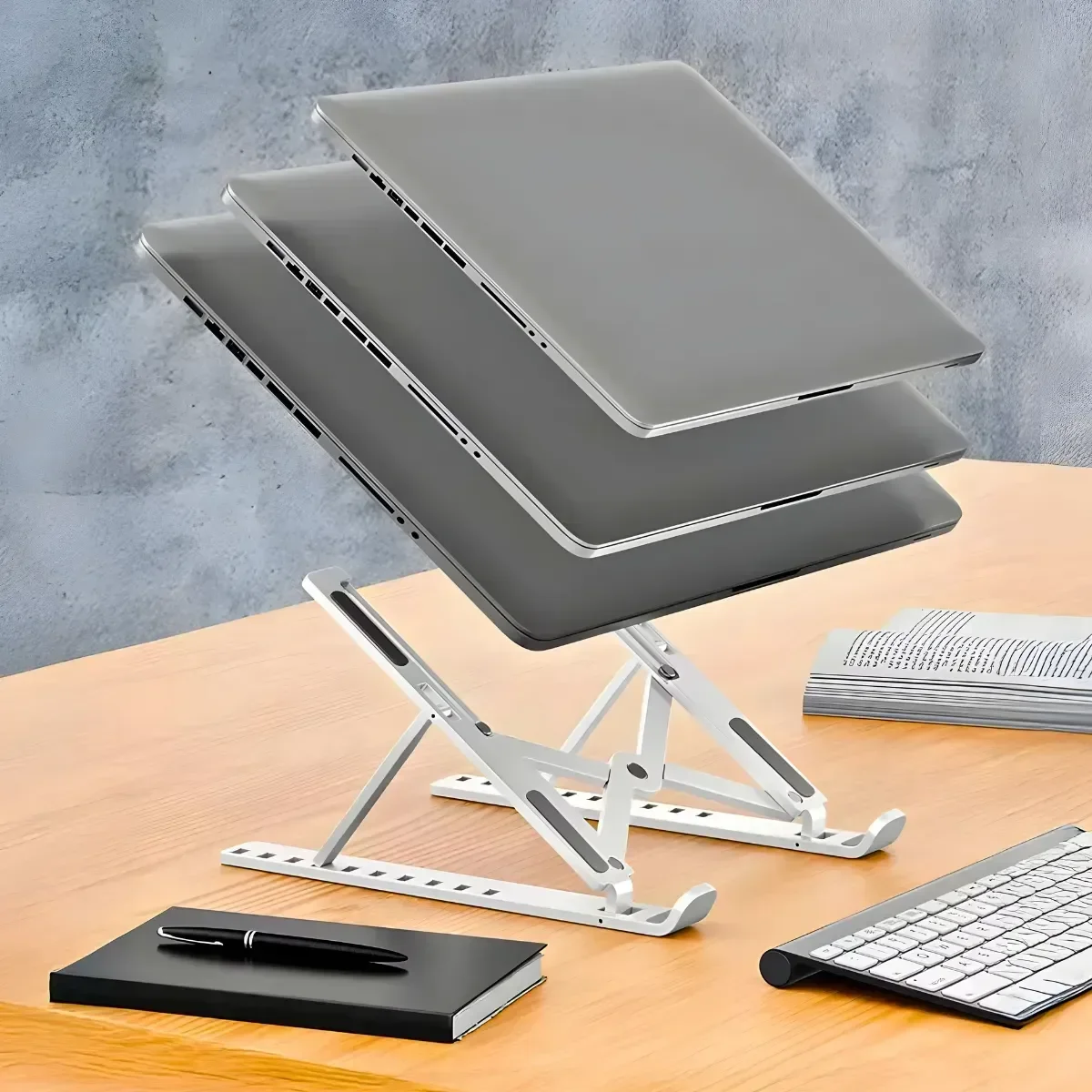 Ver imagem 6 de Suporte Notebook Ajustável Base Tablet Netbook Ergonômico do