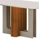 Ver imagem 4 de Conjunto Jantar 6 Lugares 1,80m Off Tifany - Arbo Design- Cinamomo Off White - Linho Palha