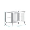 Ver imagem 6 de Berço Evolutivo Theo 4 em 1 - Móveis Peroba Amendoa/off White