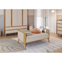 Ver imagem 2 de Berço Evolutivo Theo 4 em 1 - Móveis Peroba Amendoa/off White