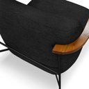 Ver imagem 5 de Poltrona Decorativa Lia Boucle com Espuma Hr28 Estrutura em Aço Preto Loja Sheep