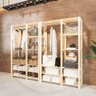 Closet Duplo Design Arara Industrial Pinus Organizadoras On Design Ecommerce Estante Multiuso - 2