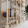 Closet Duplo Design Arara Industrial Pinus Organizadoras On Design Ecommerce Estante Multiuso - 4