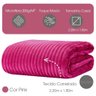 Cobertor Manta Casal Soft Canelada 2,20m X 1,80m Califórnia Cor Rosa Pink - 1