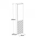 Ver imagem 4 de Armário Aéreo para Banheiro 2 Portas 5 Prateleiras Mônaco 