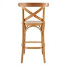 Ver imagem 3 de Banqueta Madeira Maciça Tauarí Verniz Natural X Texas