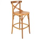 Ver imagem 2 de Banqueta Madeira Maciça Tauarí Verniz Natural X Texas