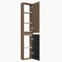 Ver imagem 2 de Armário Aéreo para Banheiro 2 Portas 5 Prateleiras Mônaco 