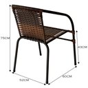 Ver imagem 4 de Cadeira para Área Externa Happy Hour de Aço e Fibra Sintética Acesse Móveis