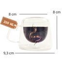 Ver imagem 5 de Xicara em Vidro Duplo Modelo Coffee