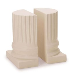 Aparador de Livros Coluna Dórica Bege em Cerâmica 19x16cm Mart - 1