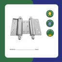 Ver imagem 2 de Dobradiça Vai e Vem 3" Modelo 255 para Portas