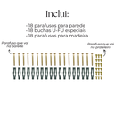 Ver imagem 3 de Seis Suportes para Prateleira Mão Francesa 25cm Formato L Cantoneira de Parede Branco