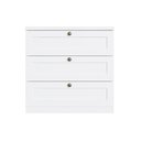 Ver imagem 2 de Cômoda Infantil 100% MDF 3 Gavetas Americana com Corrediças Telescópicas Infinity Branco/Fosco