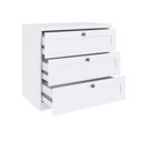 Ver imagem 4 de Cômoda Infantil 100% MDF 3 Gavetas Americana com Corrediças Telescópicas Infinity Branco/Fosco