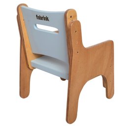 Cadeirinha Infantil de Madeira Azul Bebê Fabrink - 2