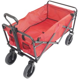 Carrinho Dobrável Articulado Transporte Camping Praia Pesca Até 80 Kg Importway Iwcdca-Vm - 3