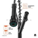 Ver imagem 3 de Torneira para Cozinha Gourmet Misturador Duplo Comando de Parede Munim Pingoo.casa - Preto