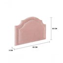 Ver imagem 2 de Cabeceira Solteiro Provençal Luxo 90X60 Rosê Tachas Prata