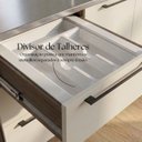 Ver imagem 6 de o Balcão 120cm 2 Portas 3 Gavetas com Divisor de Talheres Cozinha sem Tampo Lisboa