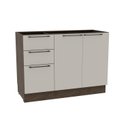 Ver imagem 2 de o Balcão 120cm 2 Portas 3 Gavetas com Divisor de Talheres Cozinha sem Tampo Lisboa