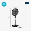 Ver imagem 7 de Ventilador de Coluna Turbo Mondial 8 Pás 50cm Preto Vtx-50c-8p - 127v