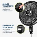 Ver imagem 6 de Ventilador de Coluna Turbo Mondial 8 Pás 50cm Preto Vtx-50c-8p - 127v