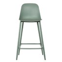 Ver imagem 7 de Kit 4 Banquetas Altas Miami Abi Fratini 101,50 Cm (altura) Polipropileno Verde Aloe Base Aço