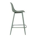 Ver imagem 6 de Kit 4 Banquetas Altas Miami Abi Fratini 101,50 Cm (altura) Polipropileno Verde Aloe Base Aço