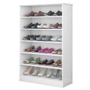 Ver imagem 4 de Guarda-Roupa Roupeiro 2 Portas Módulo e Armário Ludi 100% MDF + Sapateira Prateleira Bella