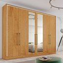 Ver imagem 2 de Guarda Roupa Argos 6 Portas Espelhado 100% Mdf Peroba - Made Marcs