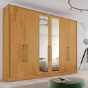 Ver imagem 1 de Guarda Roupa Argos 6 Portas Espelhado 100% Mdf Peroba - Made Marcs