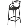 Conjunto c/4 Banqueta Allegra Alta Master Preta Cozinha Americana Balcão Polipropileno - 4