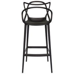 Conjunto c/4 Banqueta Allegra Alta Master Preta Cozinha Americana Balcão Polipropileno - 3