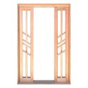 Ver imagem 2 de Porta Balcão de Correr Madeira Padrão Cedro Diamante Reto Bat 14 Cm - 2.15a X 1.90l