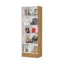 Ver imagem 7 de Estante de Livros 54CMX180CM 4 Prateleiras Clarice Marrom/Cinamomo/Branco