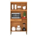 Ver imagem 3 de Armário de Cozinha Carla 6 Portas 1 Gaveta Cinamomo/off White - Fellicci