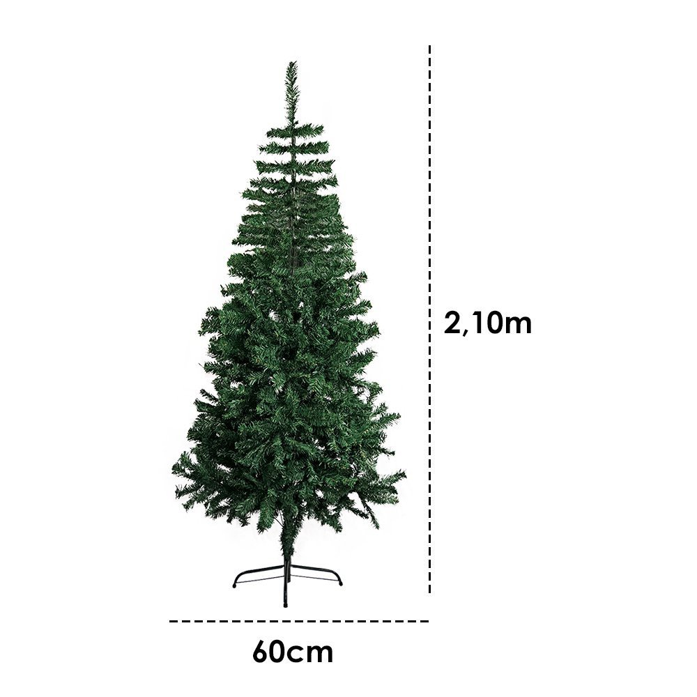 Árvore de Natal Pinheiro Luxo 2,10 Altura 1.150 Galhos - 4