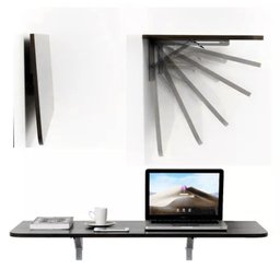 Mesa Retrátil 80x40cm na Cor Preta - 5