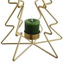 Ver imagem 5 de Árvore Natalina Porta-Velas com Estrela em Metal 26x26cm