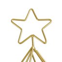 Ver imagem 2 de Árvore Natalina Porta-Velas com Estrela em Metal 26x26cm