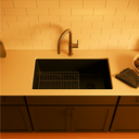 Ver imagem 3 de Cuba para Cozinha Kohler Kennon de Sobrepor/embutir Retangular com Mesa e Furo 838x559mm Black Matte