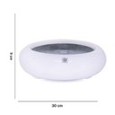 Ver imagem 2 de Vaso Bacia Decorativo Redondo Branco P 9x30 Cm