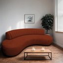 Ver imagem 1 de Sofá Orgânico 03 Lugares Sala Estar Celeste 180cm Bouclé