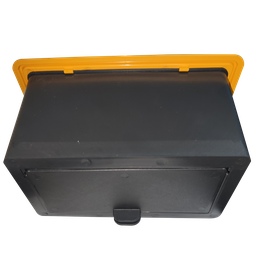 Caixa de Correio Amarela de Plástico Duro Parede e Grade - 4